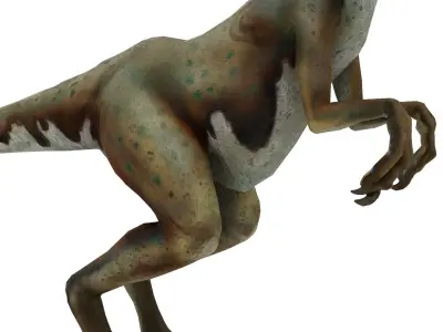 Oviraptor dinosaur Low-poly 3D model