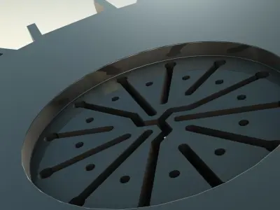 Rotary Carousell Disc Free 3D model