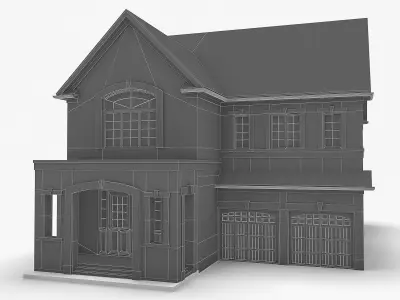 Cottage House 05 Low-poly 3D model