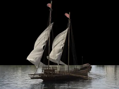 Ottoman Ship 3D model
