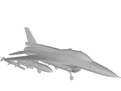 F-16D Block 40 Israeli 3D model