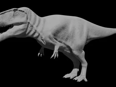 Carcharodontosaurus sahricus Low-poly 3D model