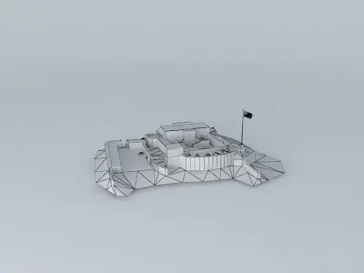 Fort Christiansvaern  Christiansted St Croix USVI 3D model