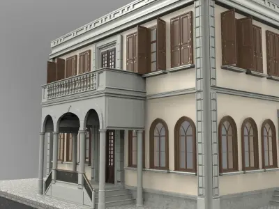 Old Istanbul City Building Series Building 003 3D model