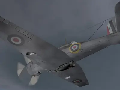 Blackburn B-24 Skua Mk-2 3D model