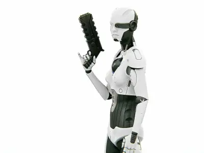 ANDROID OMEGA-B   RIGGED 3D model