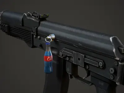 Bottle Weapon Charm - Low Poly Game Ready Low-poly 3D model