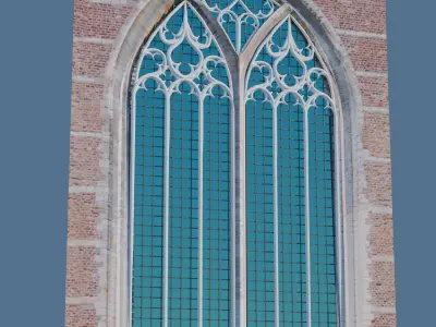 Gothic Window - Third Type 3D model