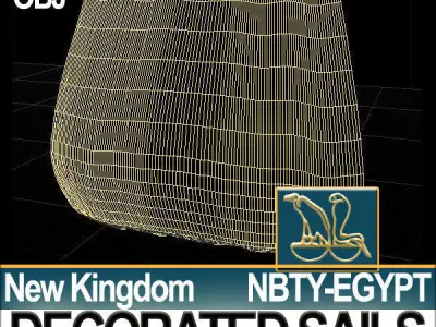 Ancient Egypt NK Decorated Sails 3D model