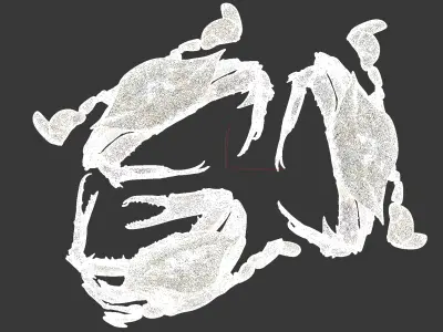 The delicate crab 3D model