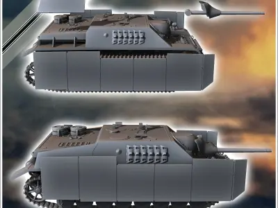 Jagdpanzer IV 70 V - miniatures tabletop scenery 3D print model