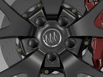 Buick Regal GS wheel 3D model