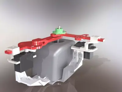 Servo Motor for Handicapped chair wheel Free 3D model