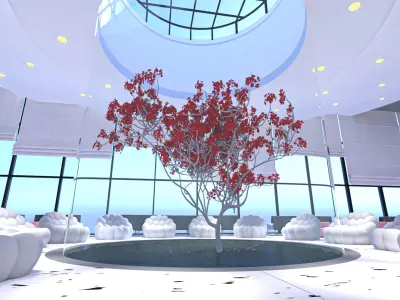 Airport Departure room 3D model