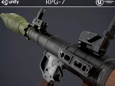RPG-7 Low-poly 3D model