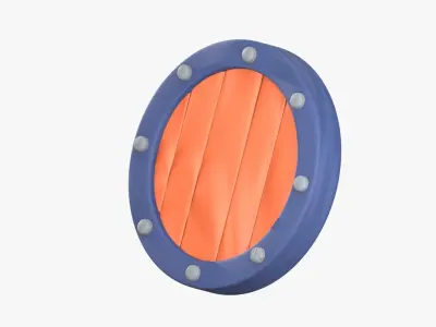 Shield 3D Illustration 3D model