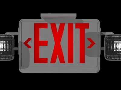 Exit Sign 3D model