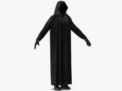 Hooded Costume 13 3D model
