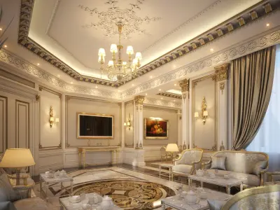 Luxury Living &amp; Dining 3D model