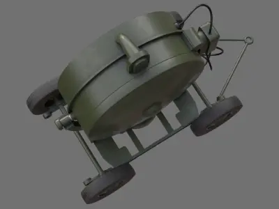 Searchlight 1A Low-poly 3D model