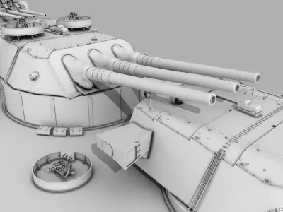 BATTLESHIP YAMATO 3D model