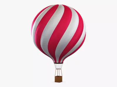Hot Air Balloon v 3 3D model