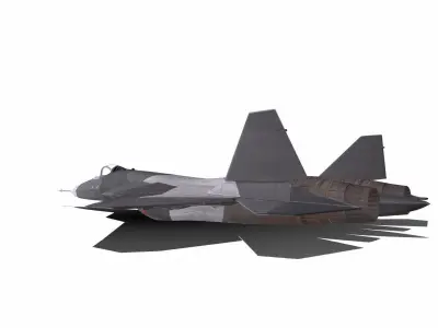 Sukhoi Su-57 Low-Poly Low-poly 3D model