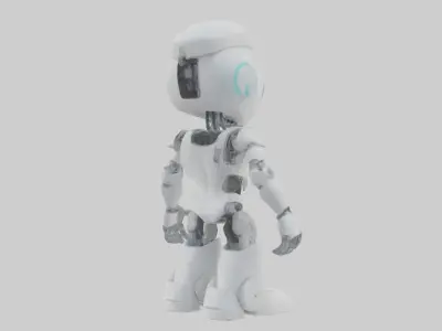 Robot version of a nurse model 3D model