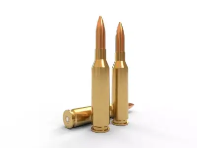 145x114mm Soviet Ammo Low-poly 3D model