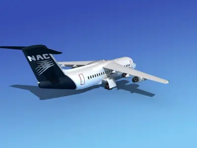 BAe 146-300 North America Charters 3D model