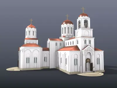 Parish temple 3D model