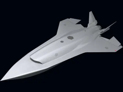 FCAS UCAV 3D model