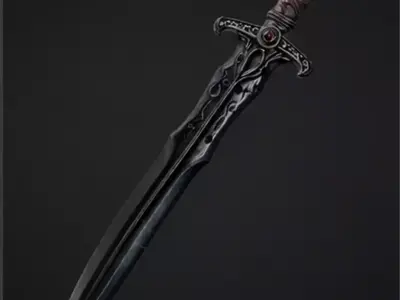 Shadowfang Low-poly 3D model