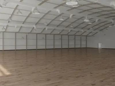 Supermarket Store Building 3D model