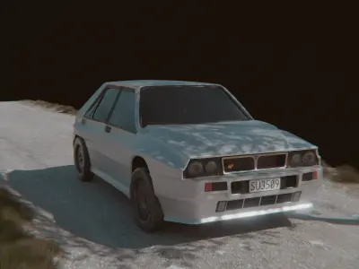 lancia delta integrale Free 3D model