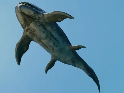 Dunkleosteus Animated Low-poly 3D model