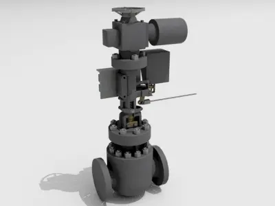 Industrial Gimpel Valve 3D model