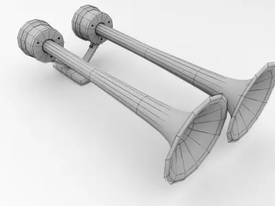 Duplex Trumpet Airhorn 3D model