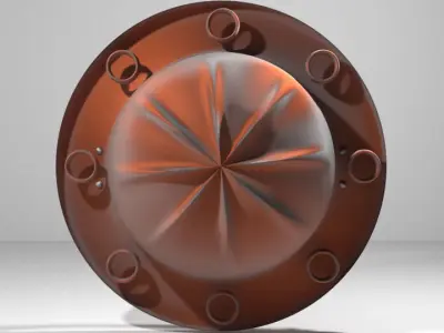 Personal Armor Shield - Medieval Langobart 3D model