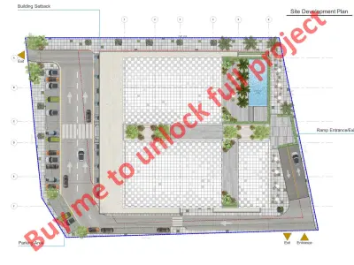 Tower in a city FULL Residential building Revit Lumion 3D model