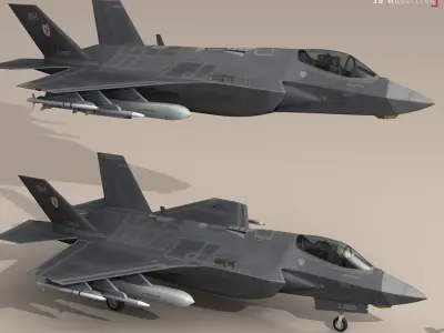 F35A - Royal Air Force 3D model