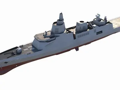 Taiwan  new generation of patrol ships 3D model