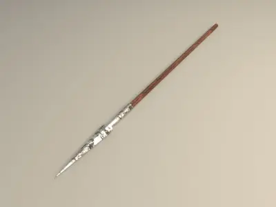 spear harry potter wand 3D model