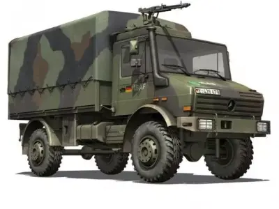 Mercedes Benz Unimog U1300 German Army ISAF 3D model