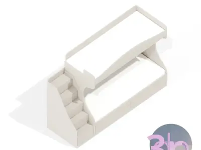 Bunk bed Lucia Free 3D model