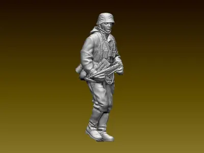 German soldier 3D print model