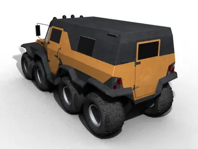 shaman all terrain vehicle Low-poly 3D model