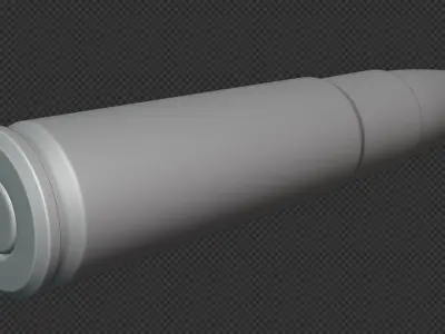 300 AAC Blackout Cartridge Low-poly 3D model