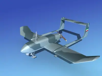 Mohajer 4 Drone V04 3D model