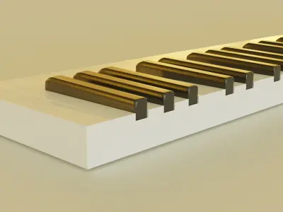 Electric Piano 88 keys 3D model